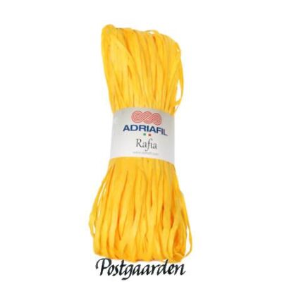 Adriafil Rafia 70 gul papirgarn - postgaarden.com