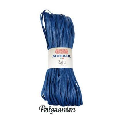 Adriafil Rafia 72 blå papirgarn - postgaarden.com