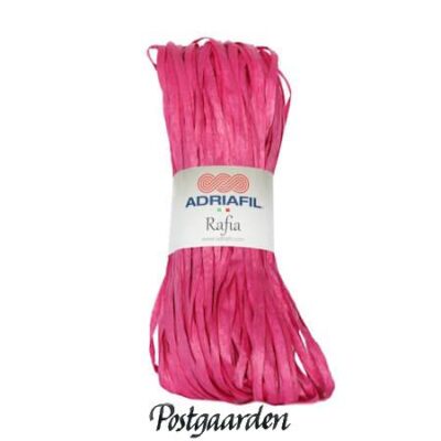 Adriafil Rafia 74 pink papirgarn - postgaarden.com