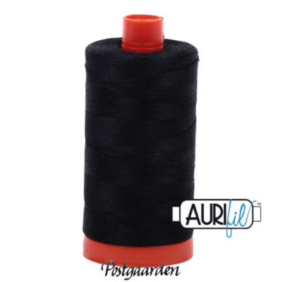 Aurifil 2692 black sort sytråd - postgaarden.com