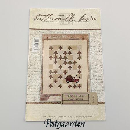 BMB1320 vintage tree farm quilt patchwork mønster - postgaarden.com
