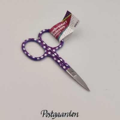 Broderi saks lilla prikker - postgaarden.com