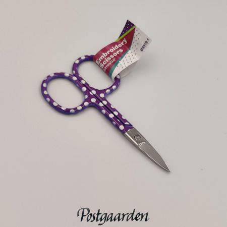 Broderi saks lilla prikker - postgaarden.com