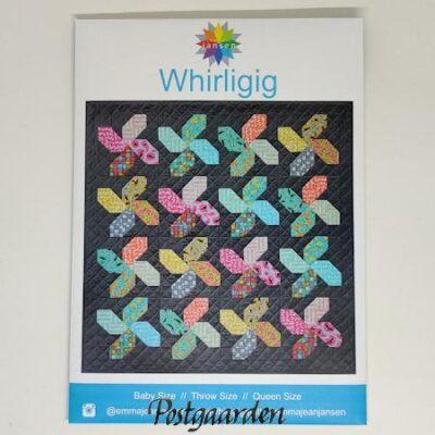 EJ024 Whirligig patchwork mønster - postgaarden.com