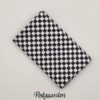FQ7169 Sort hvid tern patchworkstof - postgaarden.com