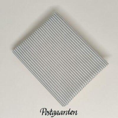 FQ7257 Lysgrøn hvid strib metervarer - postgaarden.com