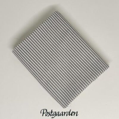 FQ7258 Grå hvid strib metervarer - postgaarden.com