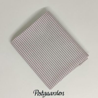 FQ7271 Lyserød hvid strib metervarer - postgaarden.com