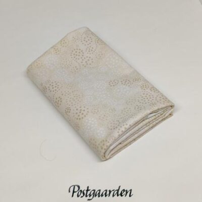 FQ7788 Creme med prikker fat quarter patchworkstof - postgaarden.com