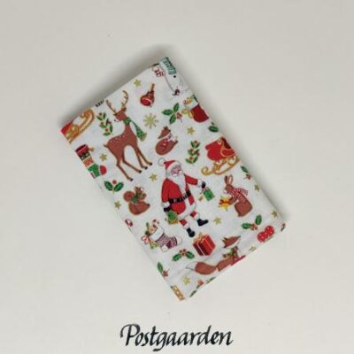 FQ7789 Råhvid med julemotiver patchworkstof - postgaarden.com