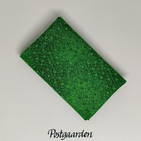 FQ7798 Grøn med grene patchworkstof fat-quarter - postgaarden.com