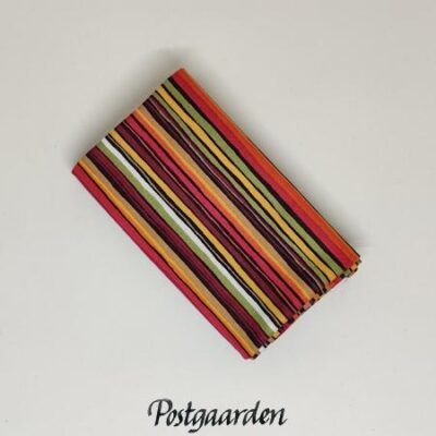 FQ7804 Rød strib patchworkstof - postgaarden.com