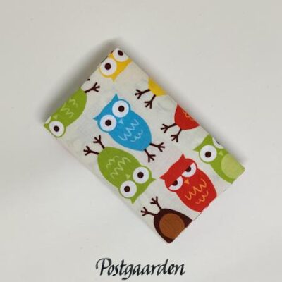 FQ7812 Beige med ugler patchworkstof fat-quarter - postgaarden.com