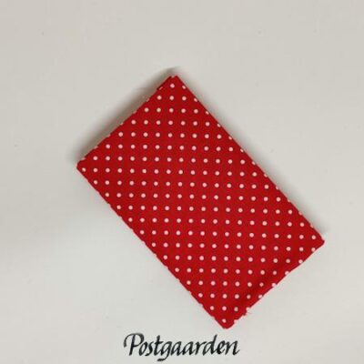 FQ7814 Rød med hvide prikker patchworkstof fat-quarter - postgaarden.com