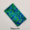 FQ7850 blaa med blomster bali batik patchworkstof - postgaarden.com