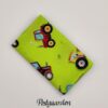FQ7864 Grøn med traktor patchworkstof - postgaarden.com