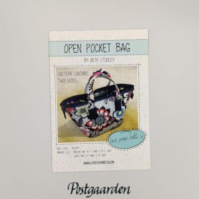 Open Pocket Bag patchwork mønster - postgaarden.com