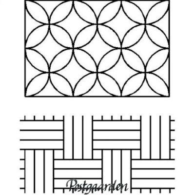 PCW107QC - Stencil - Sashiko - postgaarden.com