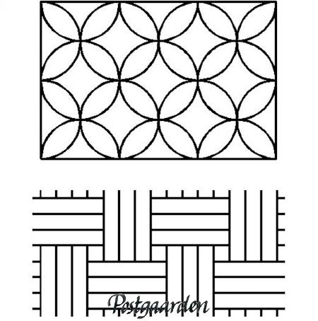 PCW107QC - Stencil - Sashiko - postgaarden.com