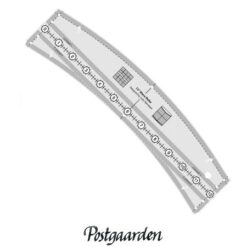 Patchwork lineal - 12 inch Wave Quilt Ruler