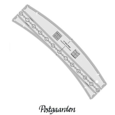 Patchwork lineal - 12 inch Wave Quilt Ruler