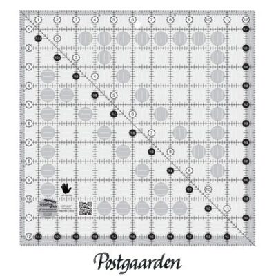 Patchwork lineal 12½ x 12½ Square Left-handed Quilt Ruler