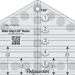 Patchwork lineal - 120 grader triangle quilt ruler