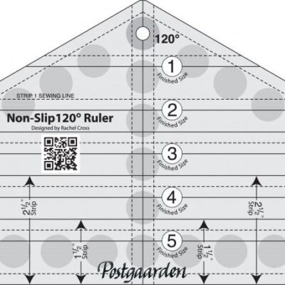 Patchwork lineal - 120 grader triangle quilt ruler