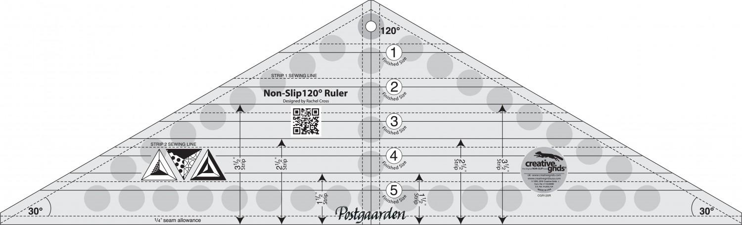 120g Triangle Quilt Ruler - Patchwork Lineal - POSTGAARDEN | Patchwork ...