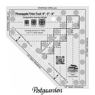 Patchwork lineal - Pineapple Trim Tool mini quilt ruler