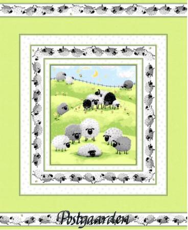 7786 panel med får patchworksstof - postgaarden.com