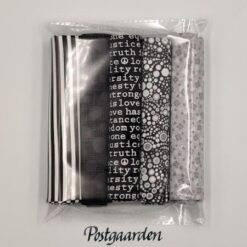 STOFP02 stofpakke sort patchworkstof - postgaarden.com