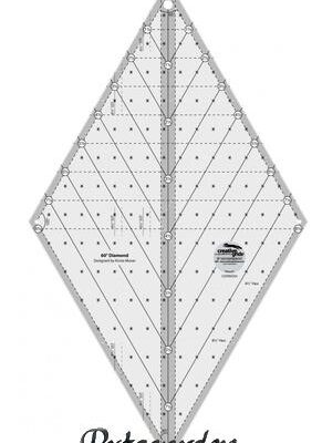 patchwork lineal 60 grader diamant ruler