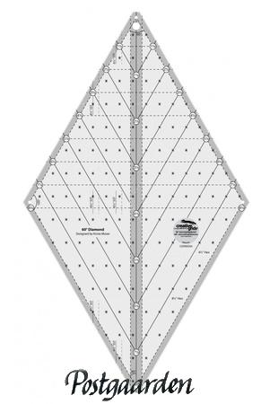 patchwork lineal 60 grader diamant ruler