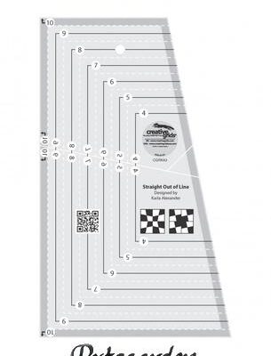 patchwork lineal straight out of line quilt ruler