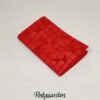 FQ7393 Rød med firkanter bali batik patchworkstof fra postgården. Størrelse: 50 x 55 cm - postgaarden.com