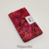 FQ7536 Pink patchworkstof med blomst i sekskant Bali batik