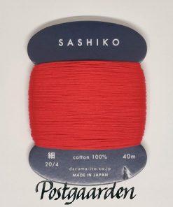 213 sashiko rød broderigarn - postgaarden.com